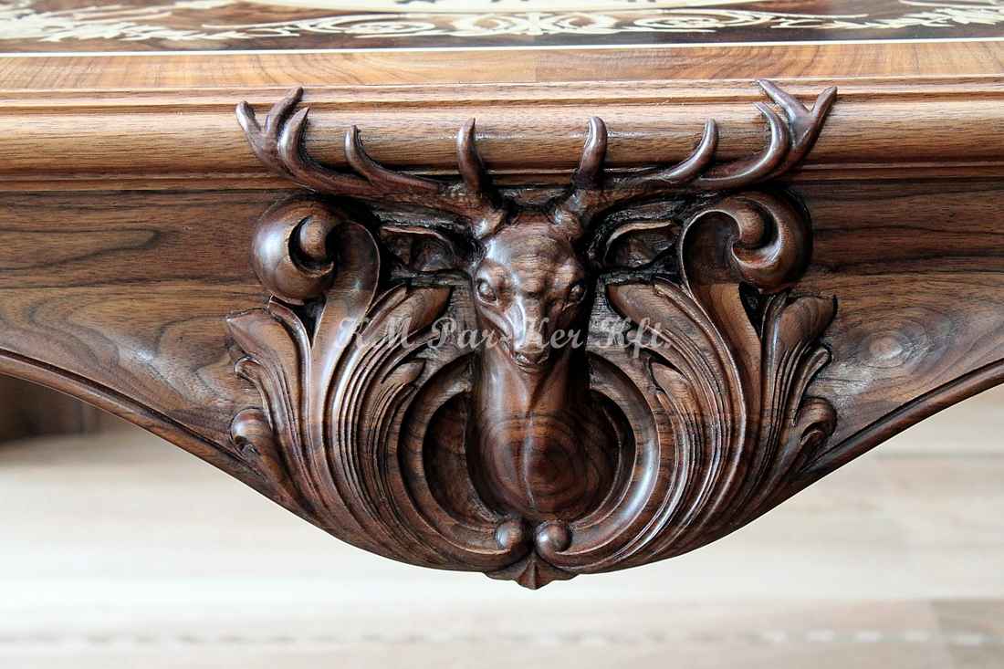 carved furniture 12, deer table