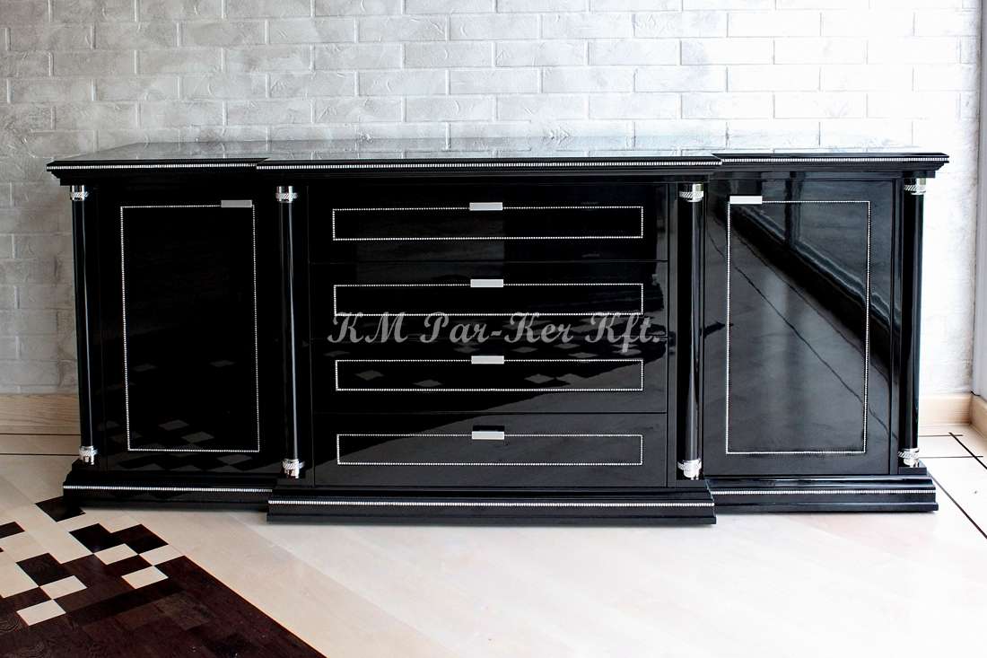 custom furniture 08, black commode, chest of drawers