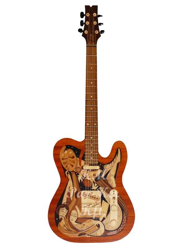 marquetry picture -Guitar: Guitar closed synthesis