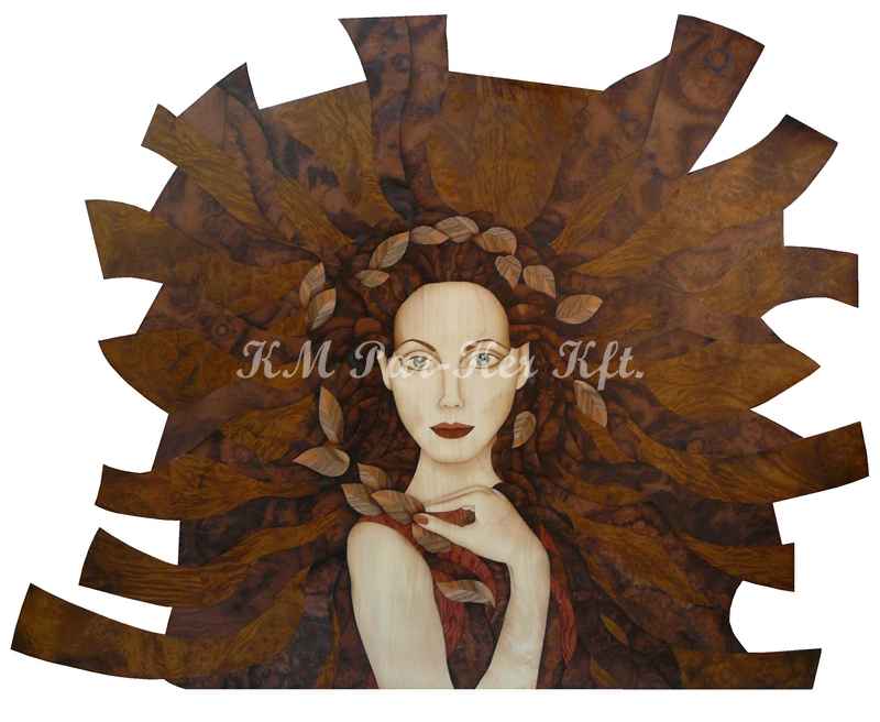 marquetry picture -Message from nature