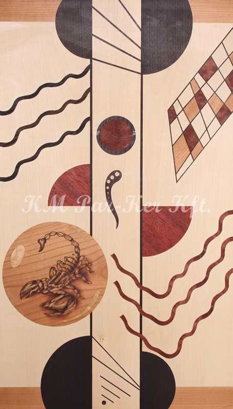 wood inlay art -Birth of the world