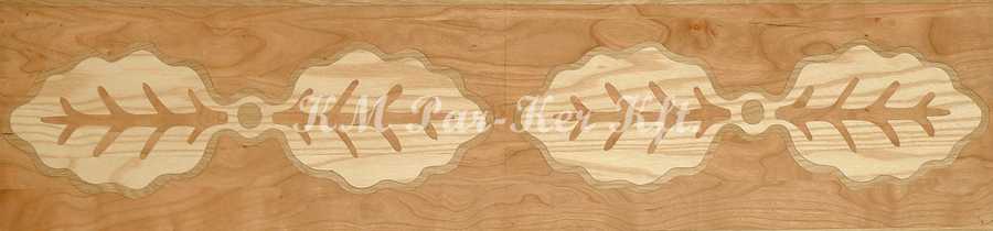 wood inlay floor border 07