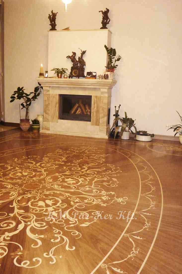 wood inlay floor border 08, wood carpet