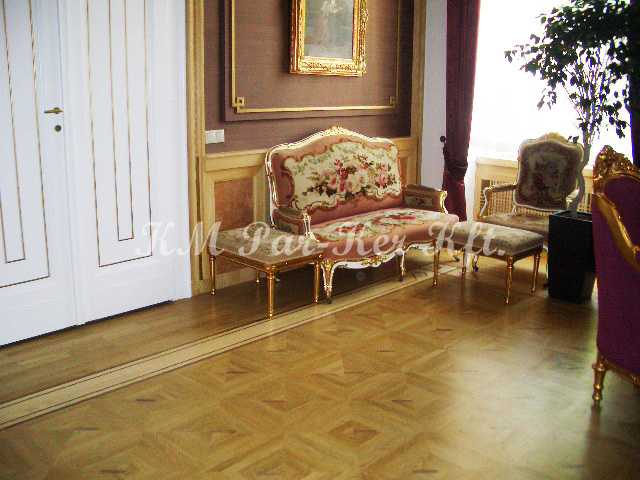 wood inlay floor 24, Szeged, Bishop's Office