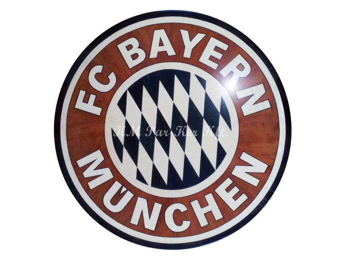 intarziás asztal, Focis, Bayern München