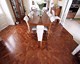 wood inlay floor 27, Mending (mahagony)