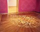 wood inlay floor medallion 07, Wood carpet