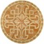 wood inlay floor medallion, Hun 1