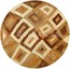 wood inlay floor medallion, Noe
