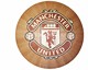 wood inlay table, Football Club Manchester United