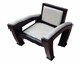 ülőgarnitúra bútor 03, modern fotel, fekete-fehér